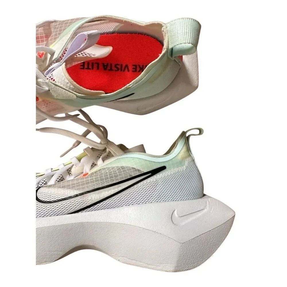 Nike Vista Lite White Bright Crimson Women's Sz 7.5 - Picture 4 of 9